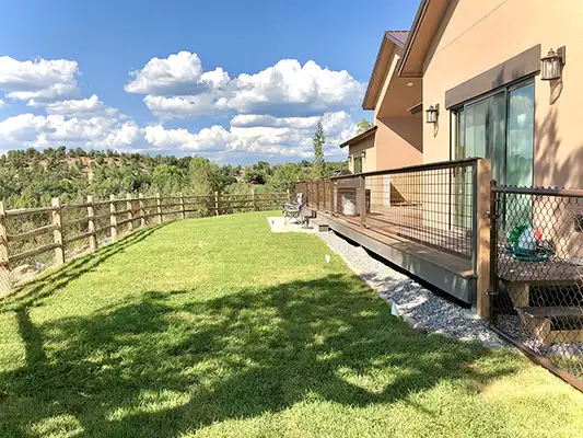 Fence and lawn in Durango